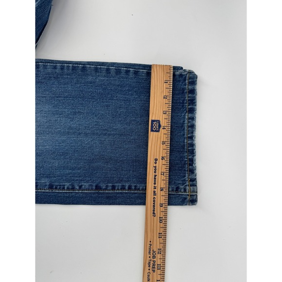 Vintage Y2K Old Navy Jeans Mens 31x30 Straight Cut Blue Distressed Medium Wash - Picture 9 of 13